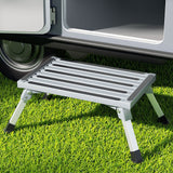Weisshorn Folding Aluminium Caravan Step – 200kg Weight Capacity