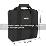 X-BULL 4WD Recovery Kit displayed with a durable bag including dimensions