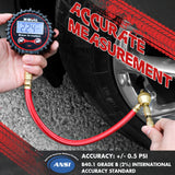 X-BULL Tyre Deflator with Digital Pressure Gauge – 250PSI LED Display | For Car, Motorcycle, and 4WD