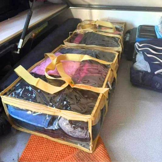 Clear, Tough Packing Bags for Camping & Caravanning
