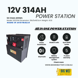 BWB 12V Power Station 314Ah LiFePO₄ Lithium Battery with Optional DC Charger — Australian Made