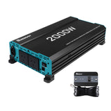 Renogy 12V 2000W Pure Sine Wave Inverter – Dual Power Switching, Grid Priority & 4000W Surge