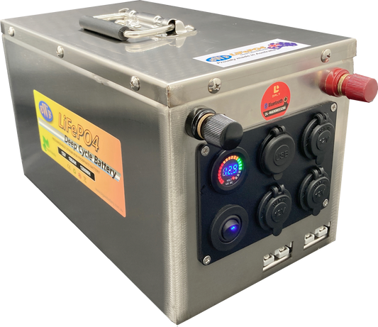 BWB 100Ah 12V LiFePO₄ Lithium Battery (Optional Bluetooth Monitoring) — Australian Made