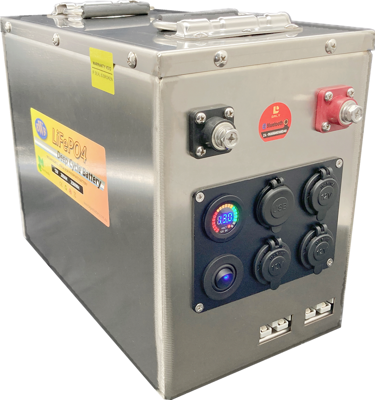 BWB 200Ah 12V LiFePO₄ Lithium Battery (Optional Bluetooth Monitoring) — Australian Made