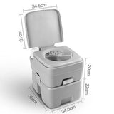 20L Outdoor Portable Camping Toilet – 50 Flushes | Self-Contained & Lightweight