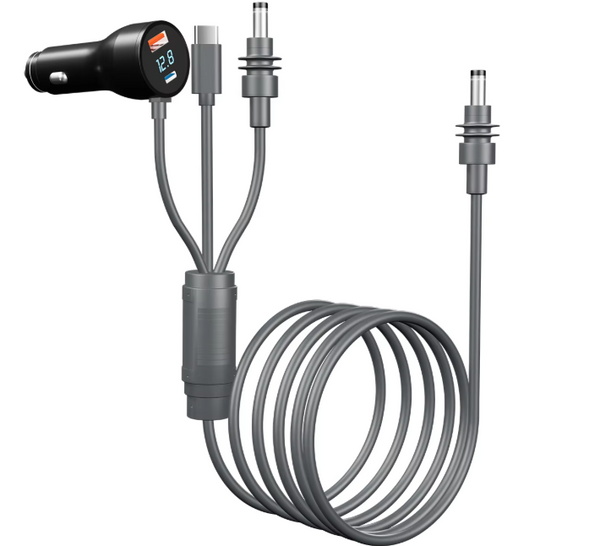 Starlink Mini 3-in-1 DC Power Cable 3.0M, USB C, DC Plug and Cigarette Lighter Plug