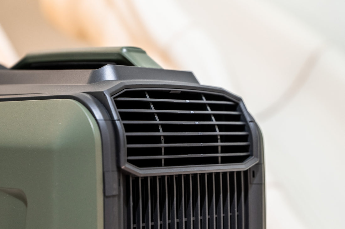 Close up of a Cybertake S1 Pro portable air conditioner