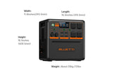 BLUETTI AC240P Portable Power Station – 2,400W AC Output, 1,843Wh LiFePO₄, IP65 Waterproof, Expandable & App-Controlled