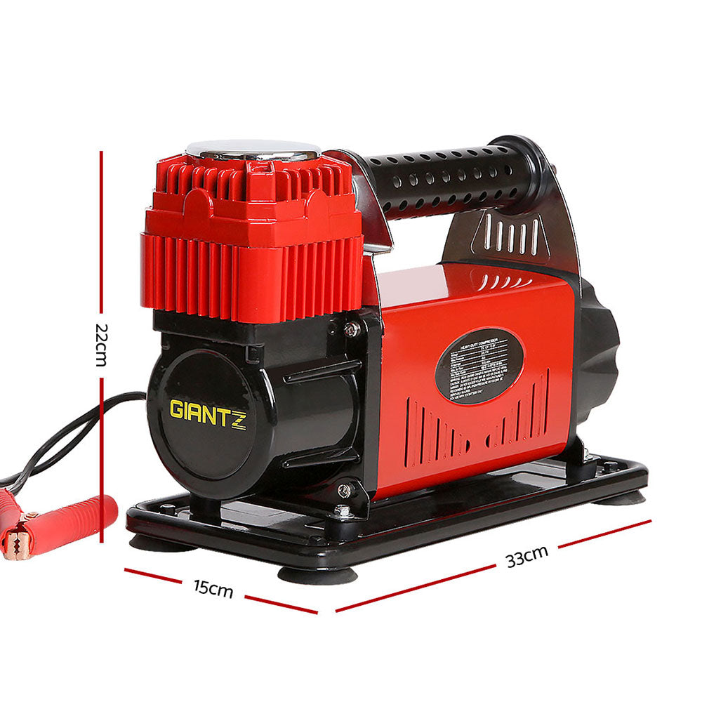 GIANTZ 12V Air Compressor – 320L/min Portable Inflator & Deflator
