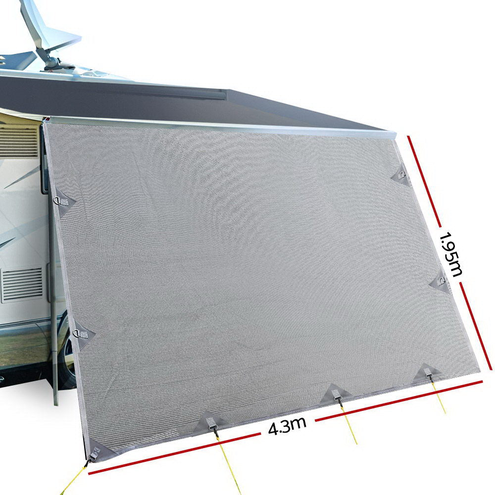 Caravan Privacy Screen for Roll Out Awning 4.3X1.95M