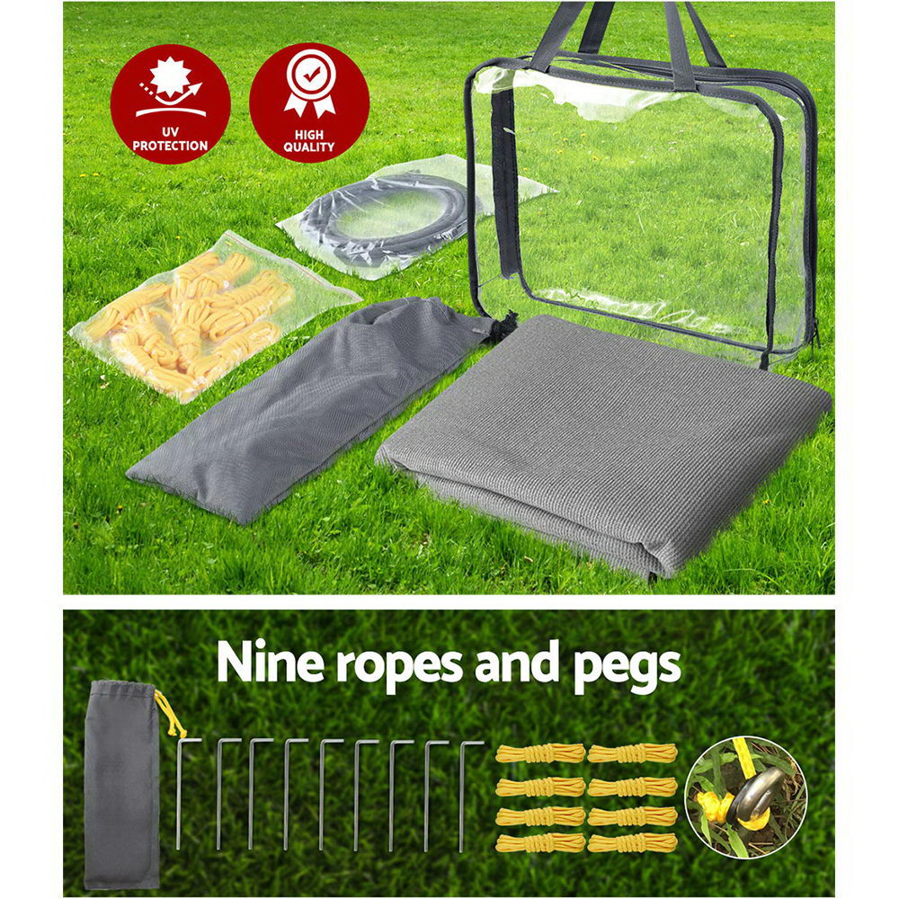 Caravan Privacy Screen for Roll Out Awning 4.9x1.95M