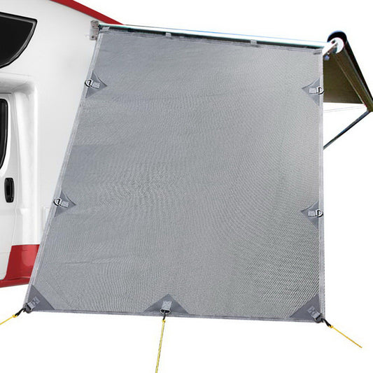 Caravan Privacy Screen - Sun Shade End Wall 1.95 x 2.2M – Grey