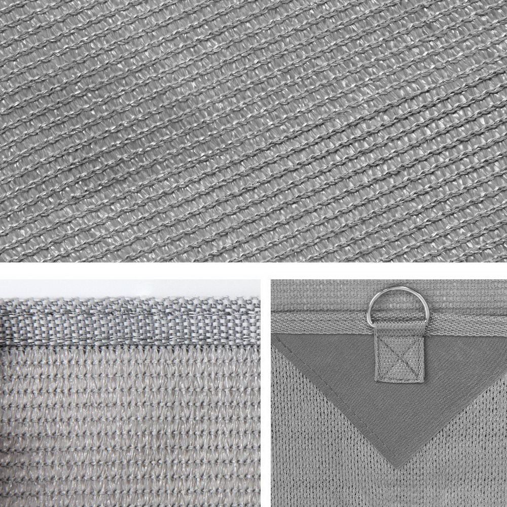Caravan Privacy Screen - Sun Shade End Wall 2.1 x 1.8M – Grey