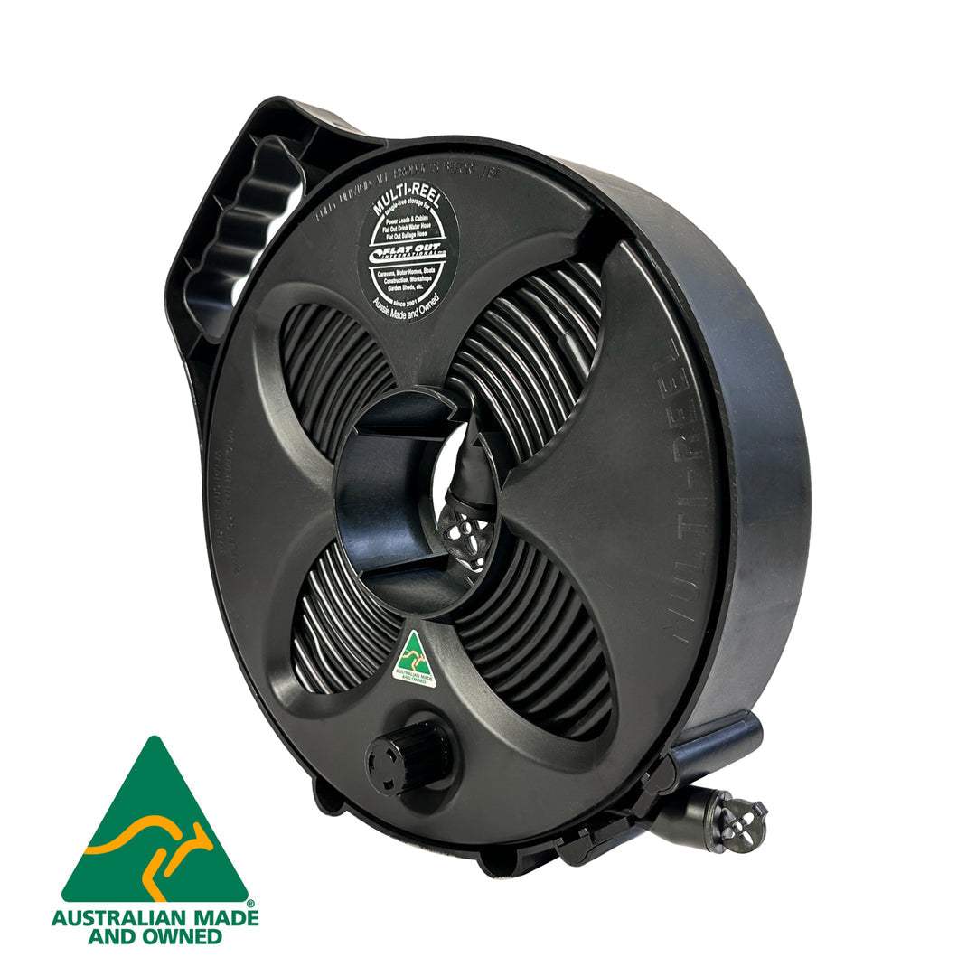 25mm Flat Out Sullage Hose 6m as 3+3m on Compact Multi-Reel