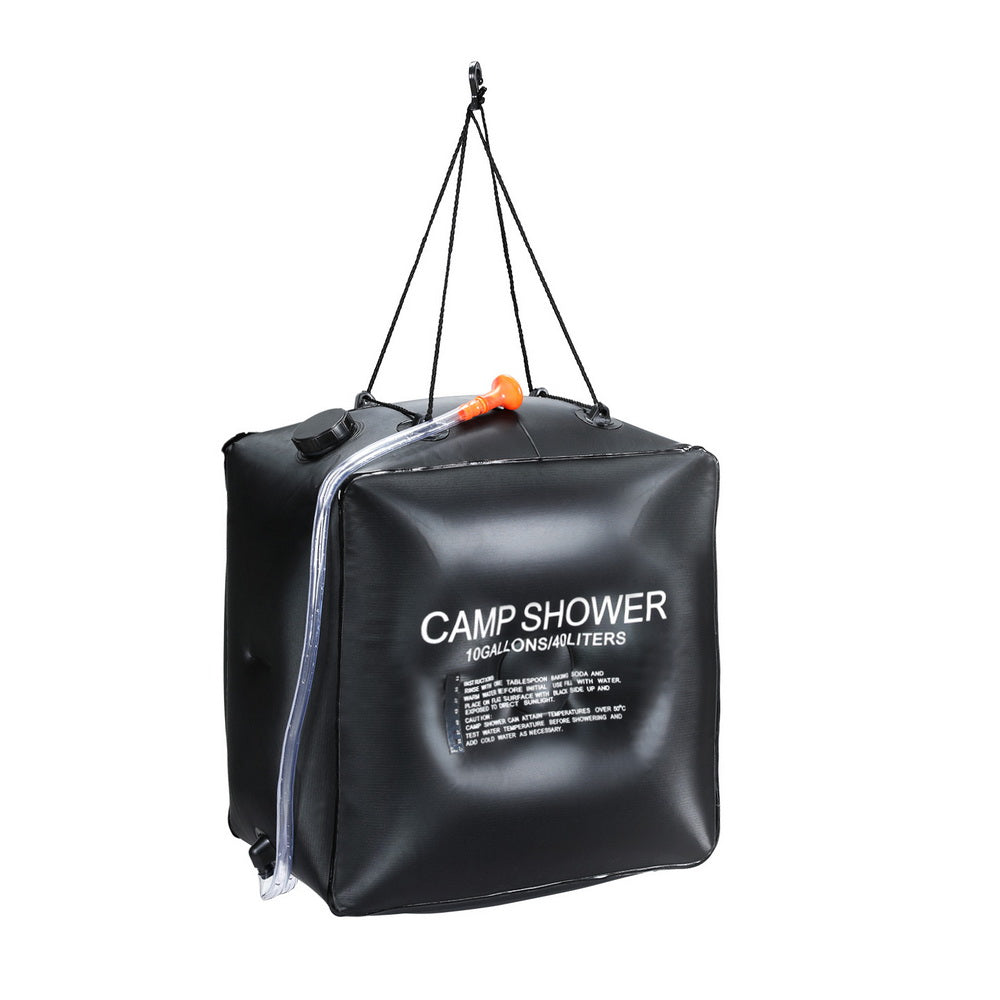 Weisshorn 40L Camping Shower Bag – Black
