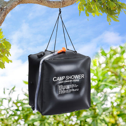 Weisshorn 40L Camping Shower Bag – Black