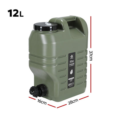 Weisshorn 12L Water Container Jerry Can Bucket Camping Outdoor Storage Tank