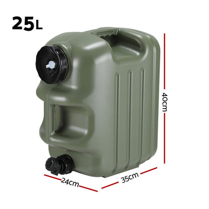Weisshorn 25L Water Container Jerry Can – Green