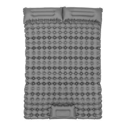 Weisshorn Self-Inflating Camping Mattress – Double Sleeping Mat with Pillow | 9cm Thick Air Bed for Outdoor Comfort