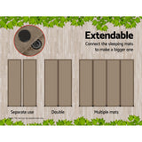 Weisshorn Self-Inflating Double Camping Mattress – 9.5cm Foam | Coffee