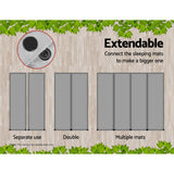 Weisshorn Double Self-Inflating Camping Mattress – 9.5cm Foam | Grey