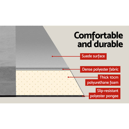 Weisshorn Double Self-Inflating Camping Mattress – 9.5cm Foam | Grey