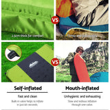 Weisshorn Double Self-Inflating Camping Mattress – 2.5cm Foam | Green
