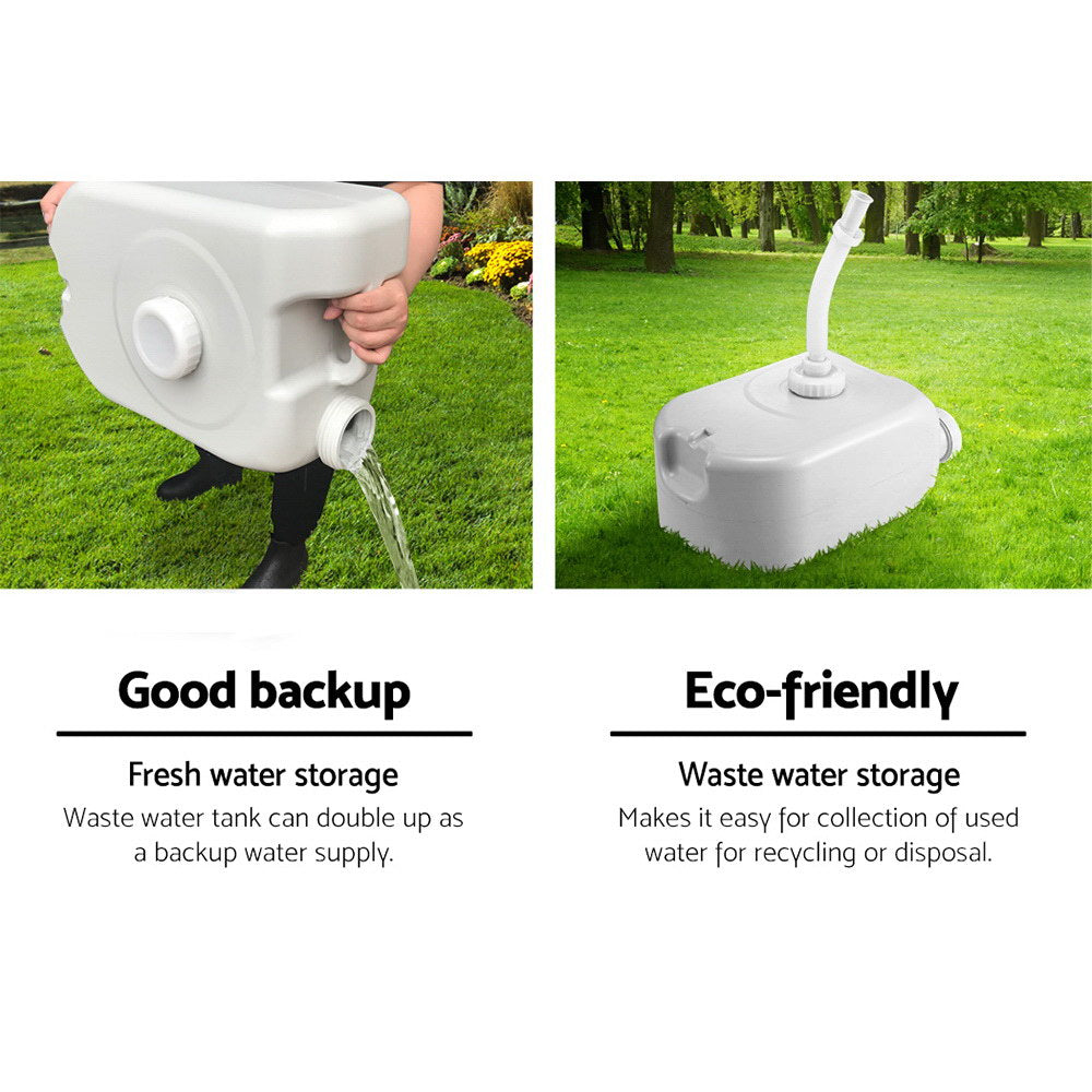 Weisshorn Portable Camping Hand Wash Sink – 43L Water Capacity