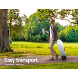 Weisshorn 40L Portable Water Tank with Wheels – Grey