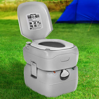 Weisshorn 22L Portable Camping Toilet – Outdoor Flush Potty for Camping, Boating & Road Trips