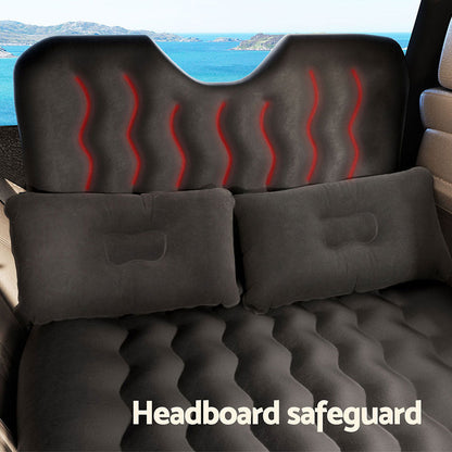 Weisshorn Inflatable Car Mattress – SUV Back Seat Camping Bed | 176 x 80cm | Charcoal
