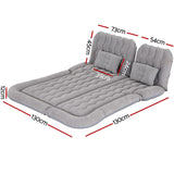 Weisshorn Inflatable Car Mattress – SUV Back Seat Camping Bed | 175 x 130cm | Grey