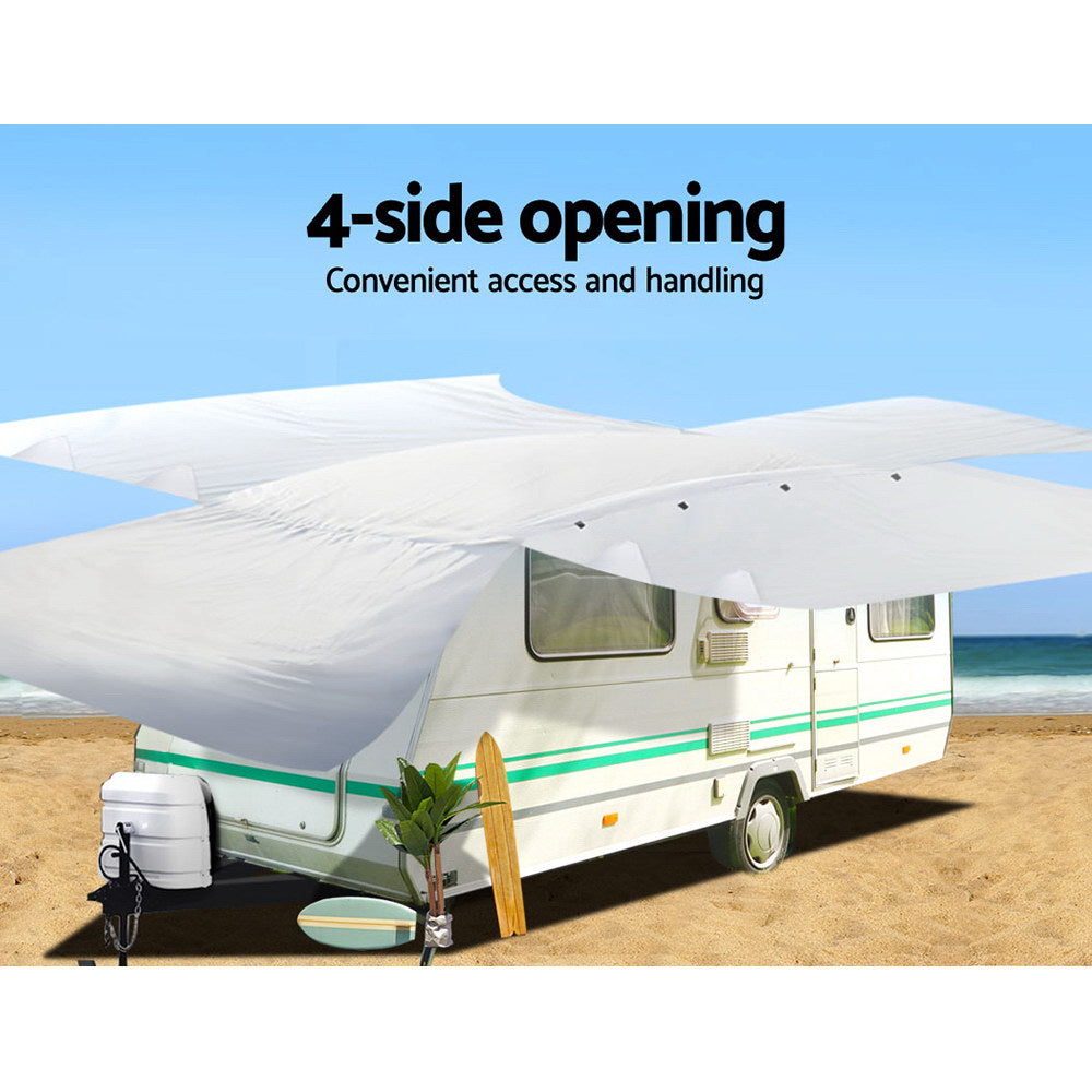 Weisshorn 18-20ft Caravan Cover  – 4-Layer UV & Water-Resistant Protection
