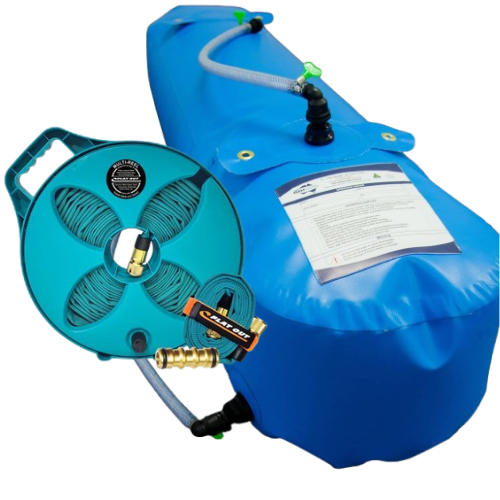 Camp Water Supply Kit – 110L Bladder + 10m Hose