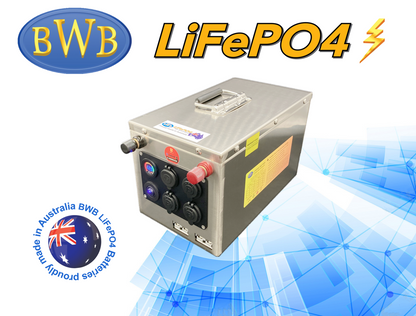 BWB 100Ah 12V LiFePO₄ Lithium Battery (Optional Bluetooth Monitoring) — Australian Made