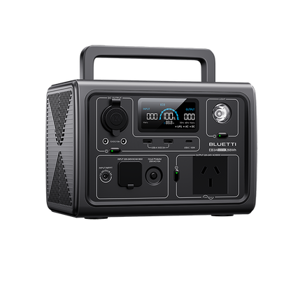 BLUETTI EB3A Portable Power Station – 600W AC Output, 268Wh LiFePO4, Fast Charging & App Control