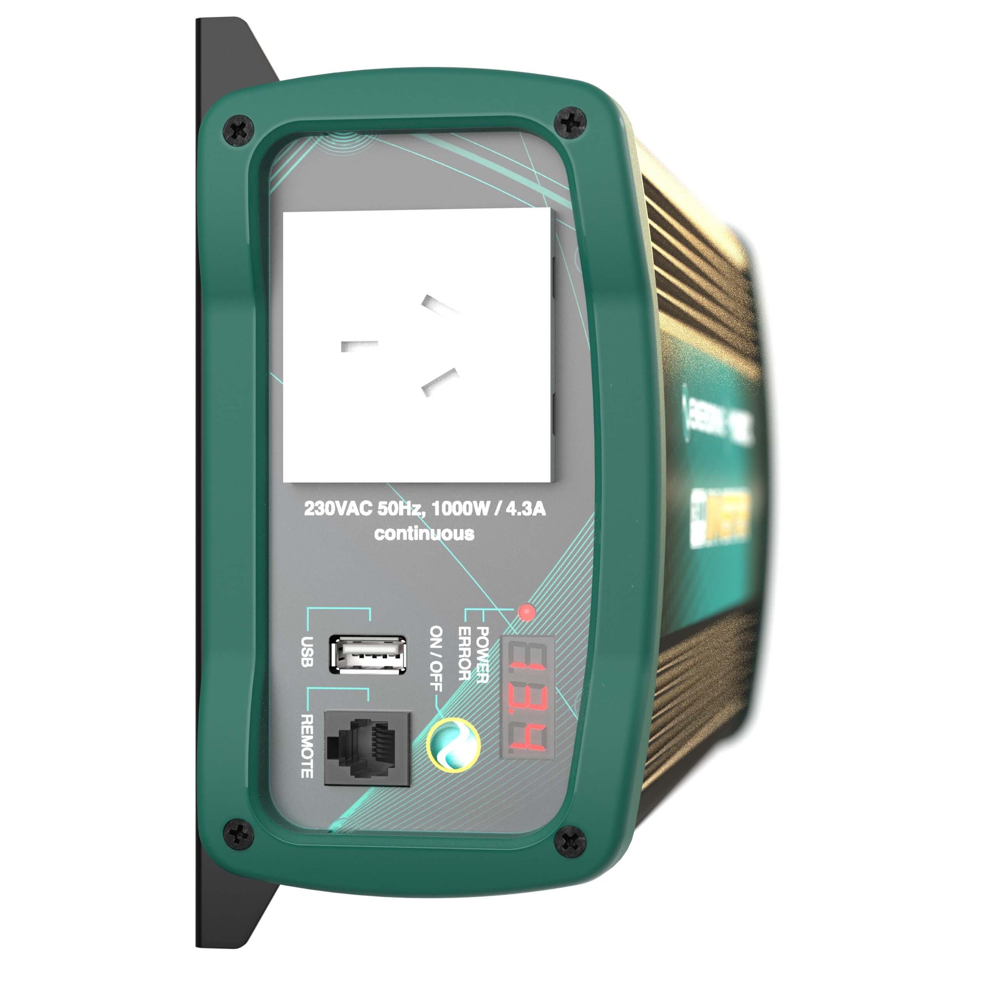 Enerdrive 12V 1000W Inverter end view