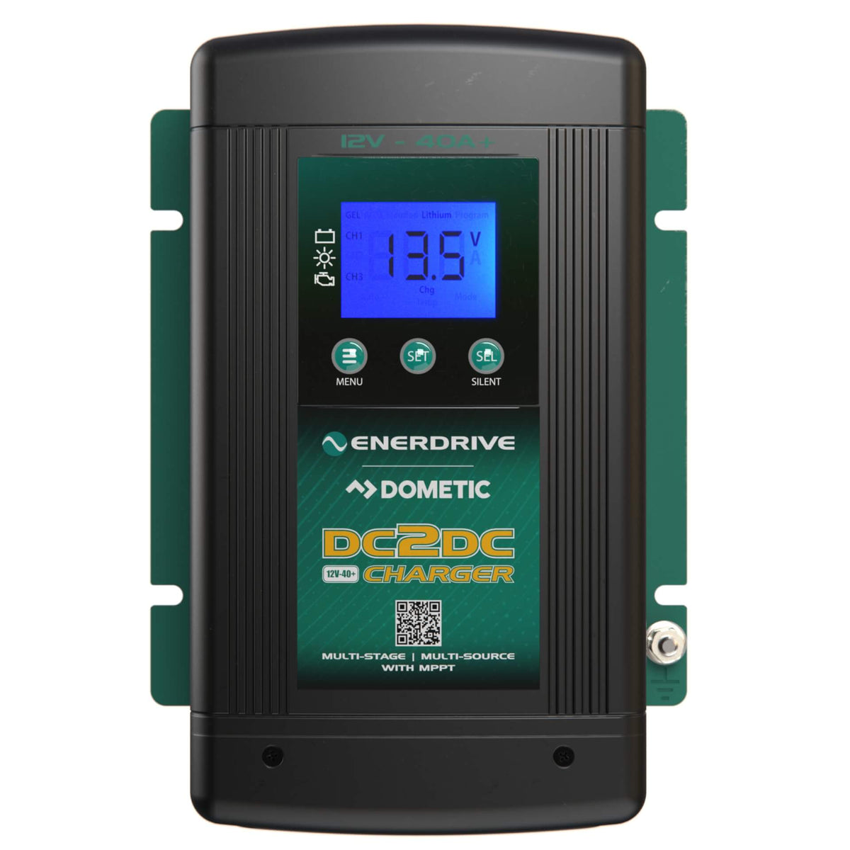 Enerdrive DC2DC Battery Charger – 12V 40A+ (Dual Input with MPPT Solar)