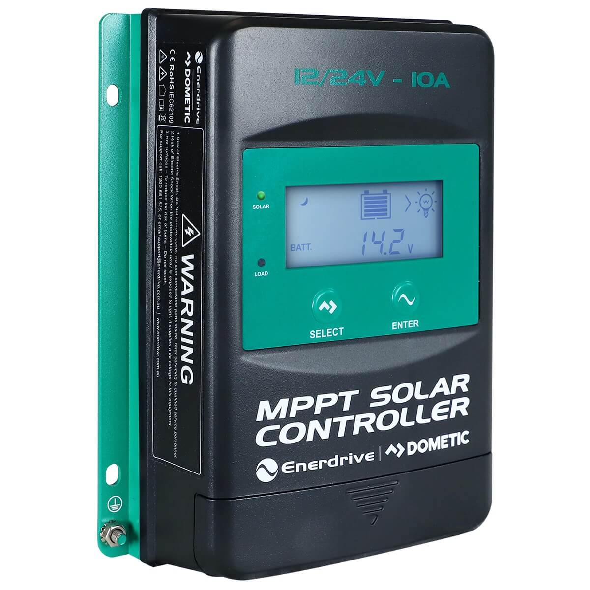 Enerdrive MPPT Solar Charge Controller – 10A 12/24V (w/ LCD Display)