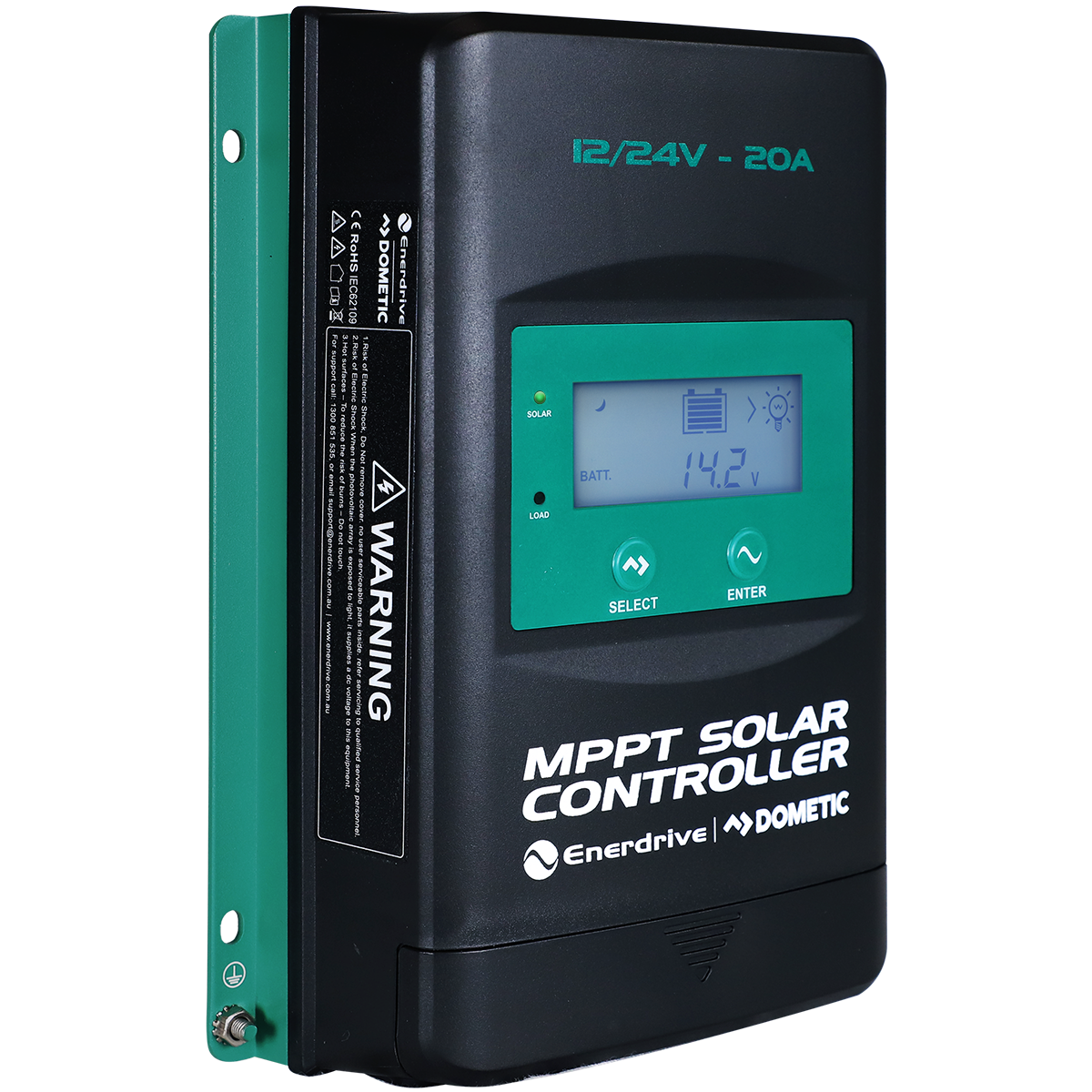 Enerdrive MPPT Solar Charge Controller – 20A 12/24V (w/ LCD Display)