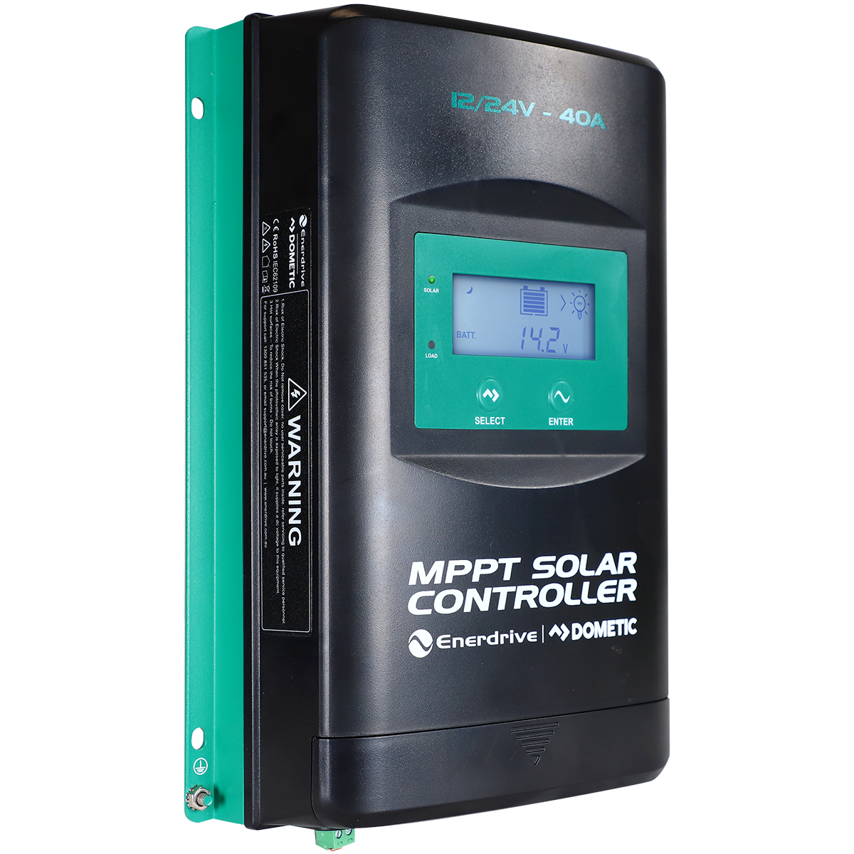 Enerdrive MPPT Solar Charge Controller – 40A 12/24V (w/ LCD Display)