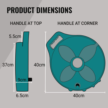 Flat Out 20m Drink Water Hose Kit – 7.5m on Compact Reel + 12.5m on Narrow Reel