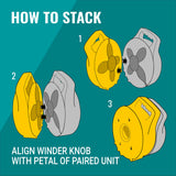 Flat Out 15m Drink Water Hose Kit – 2 x 7.5m on Compact Reels