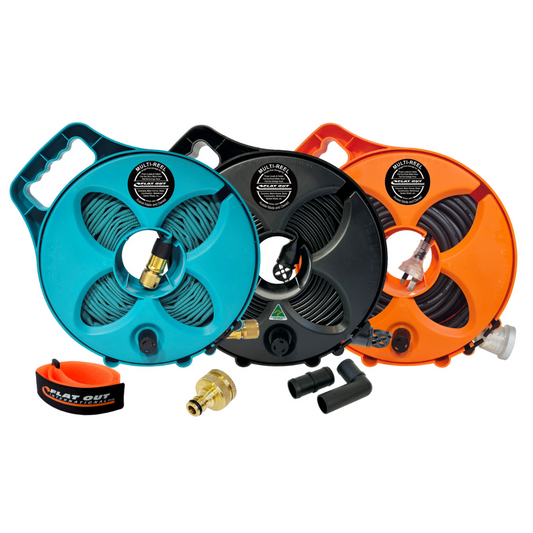 Flat Out Caravan Hose Starter Pack Stack V1 – Compact Camper Essentials