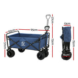 Gardeon Folding Cart – 120kg Heavy-Duty Camping & Beach Trolley