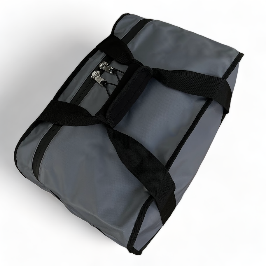 Canvas Generator Bag top view showing zipper