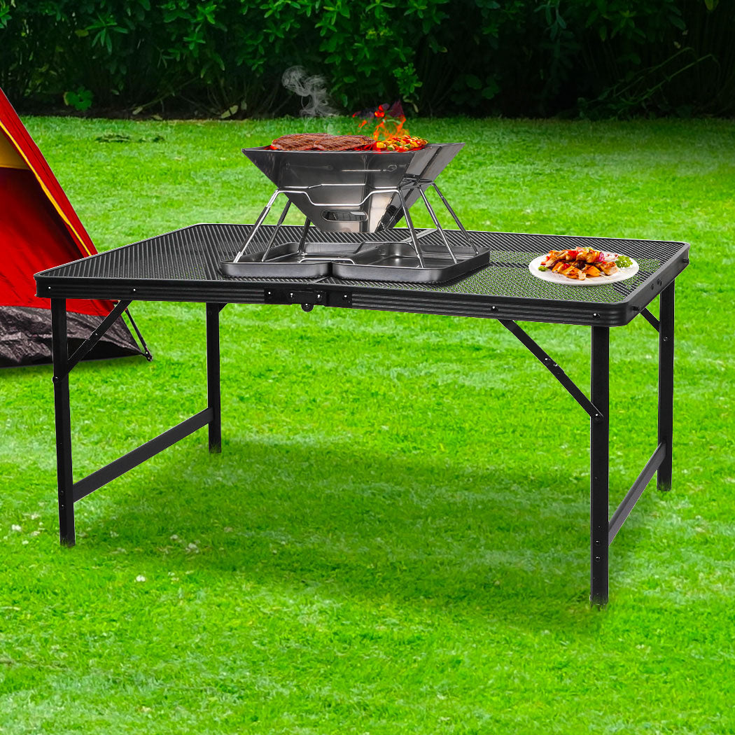 Levede Grill Table BBQ Camping Tables Large-1975420368747368454