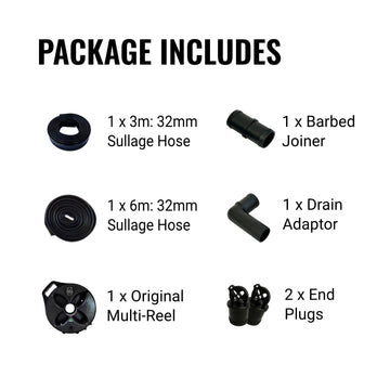 Flat Out 9m Sullage Hose Kit (32mm) – Original Multi-Reel