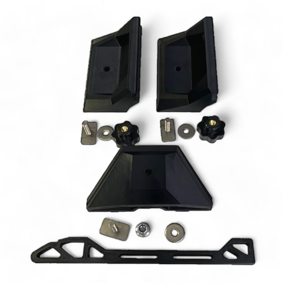 Starlink Mini Roof Rack Mount – 3-Point T-Slot System (Optional Clear Shield & Stainless Bolts)