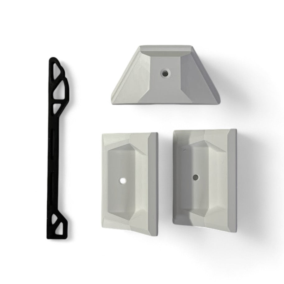 Starlink Mini Roof Rack Mount – 3-Point T-Slot System (Optional Clear Shield & Stainless Bolts)